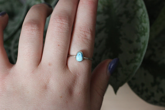 Turquoise Everyday Ring // Size 10 // Golden Hills Turquoise