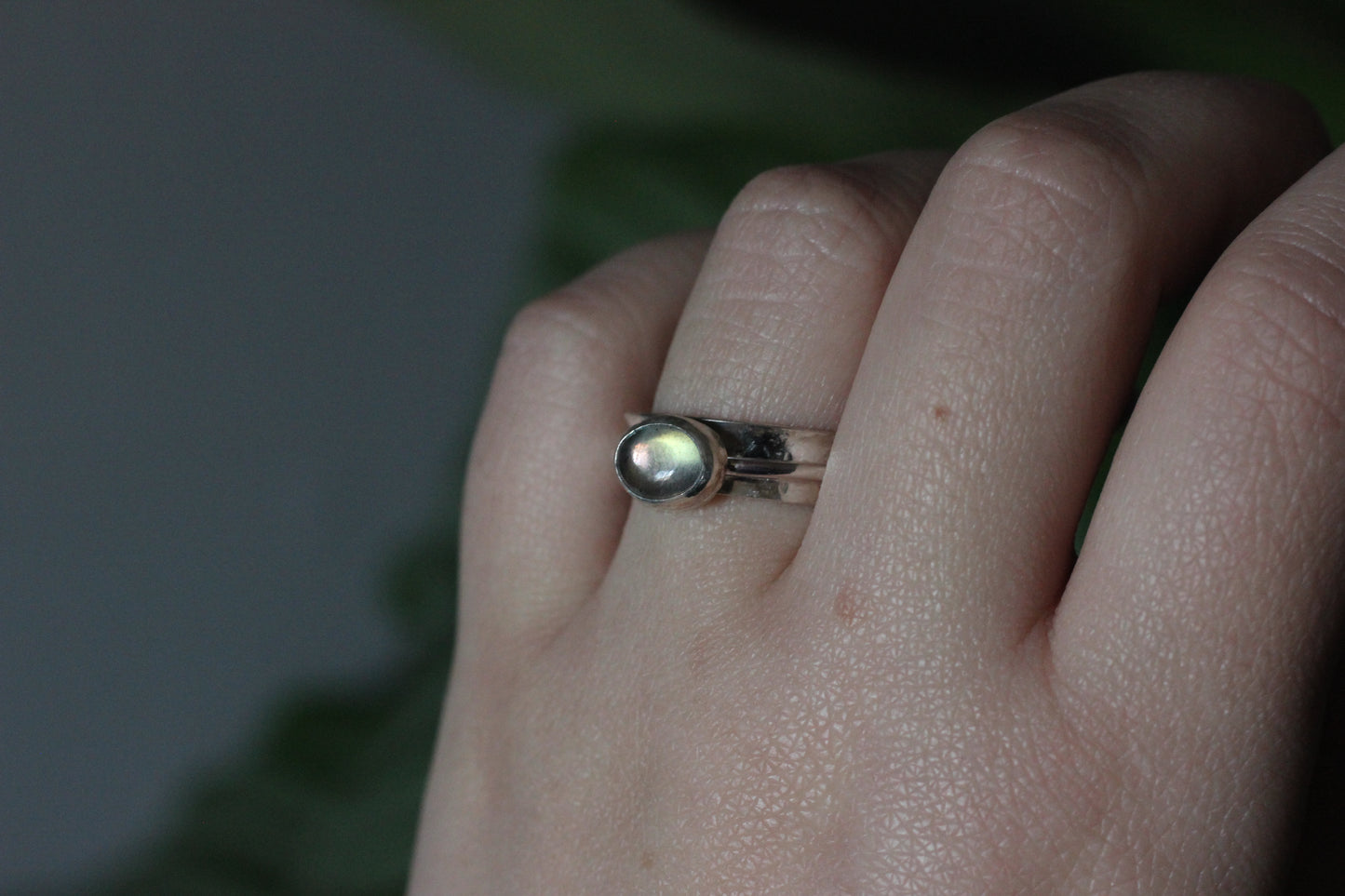 Labradorite Spinner Ring