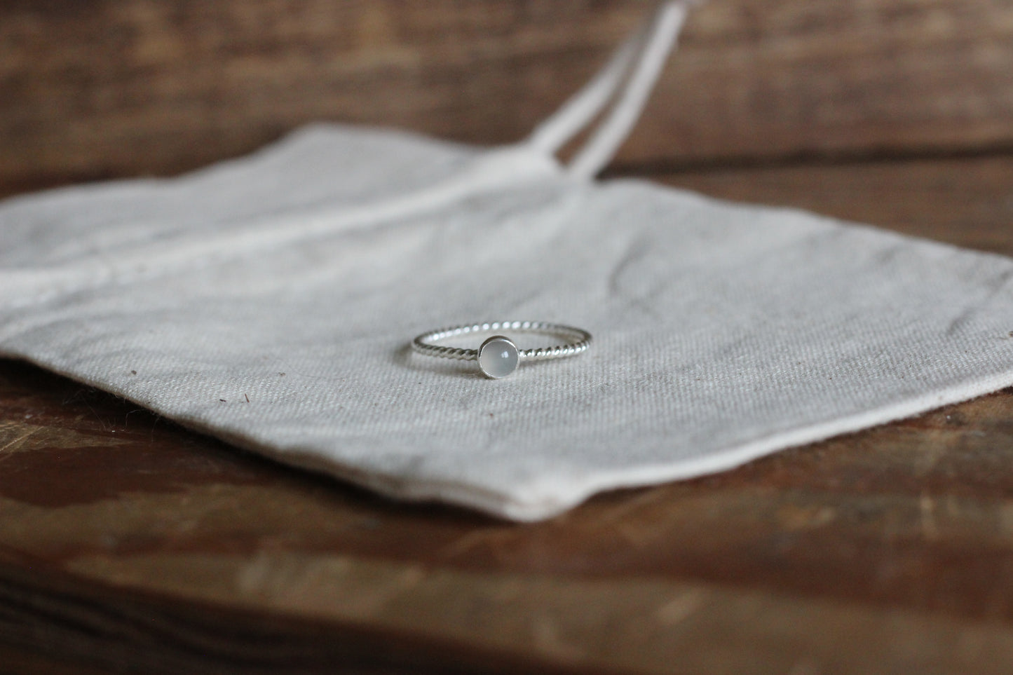 Grey Moonstone Twist // Made to Order