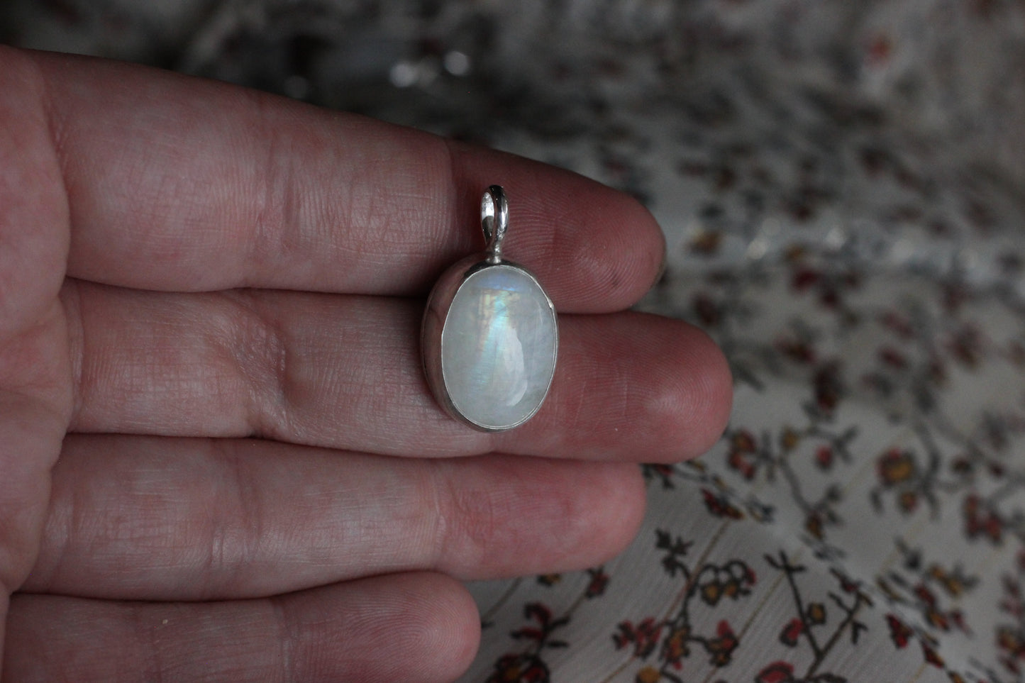 Rainbow Moonstone Pendant