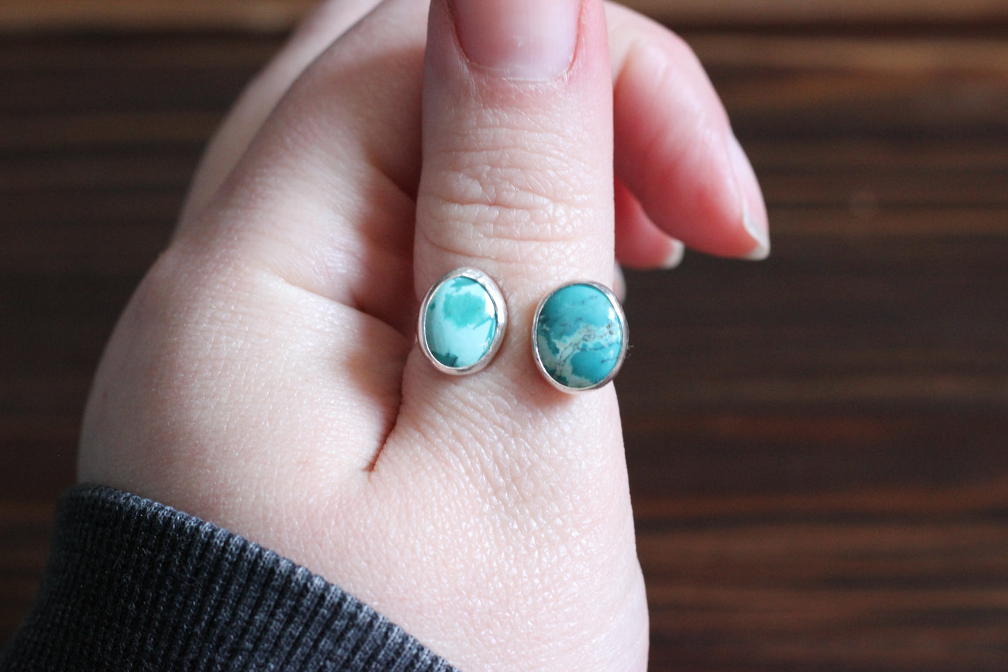 Turquoise Duo // Adjustable Ring