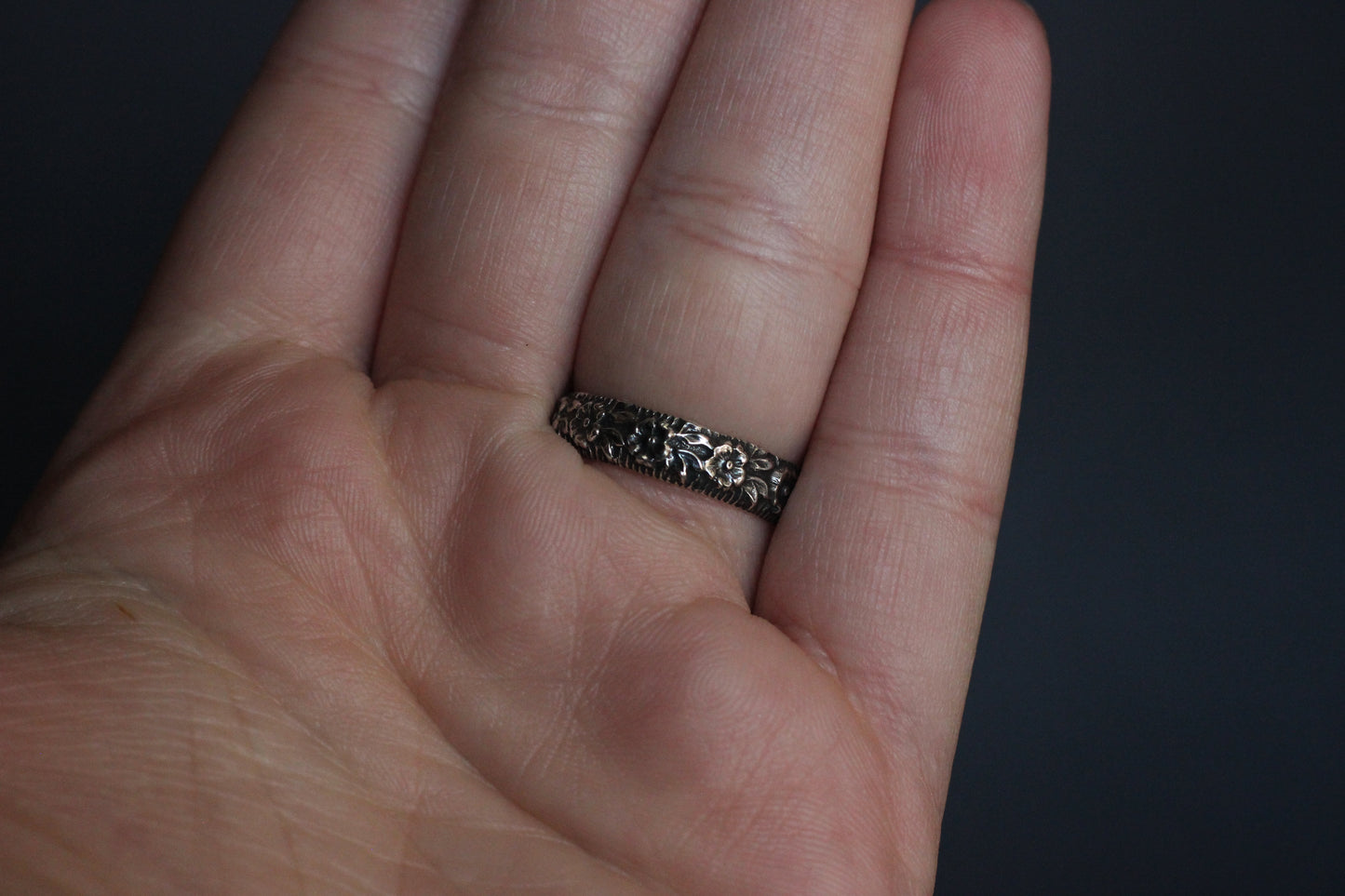 Black Obsidian Statement Ring // Size 9