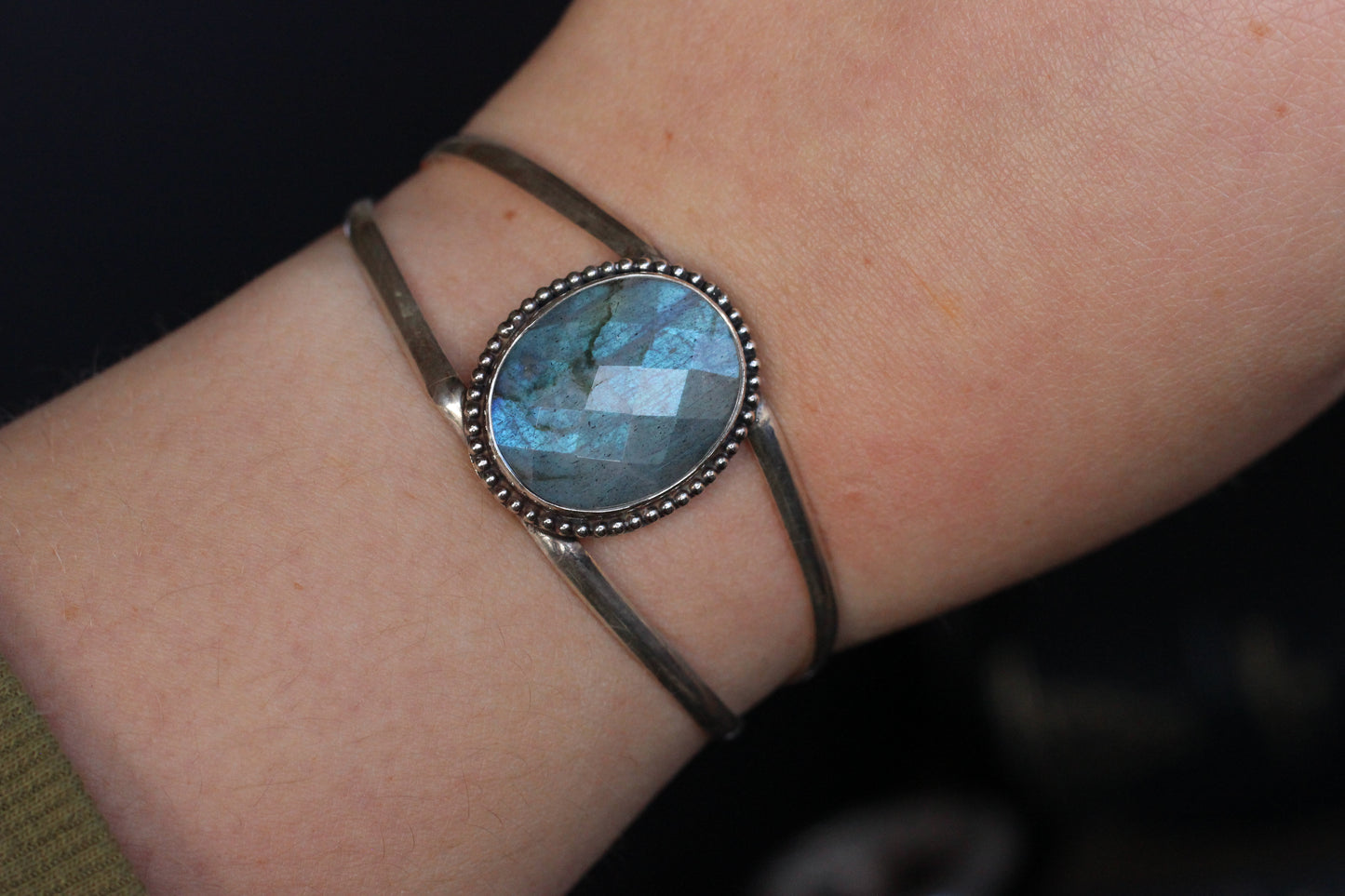 Blue Labradorite Cuff