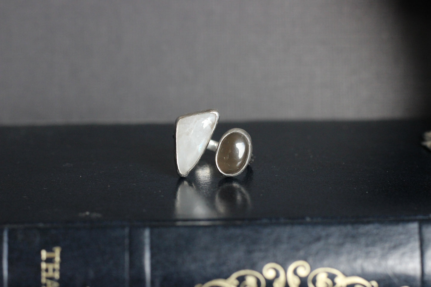 Moonstone Adjustable Ring