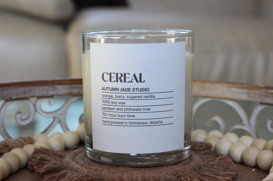 Cereal // Wood Wick Candle // PREORDER