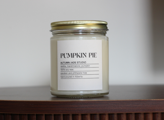 Pumpkin Pie // Wood Wick Candle