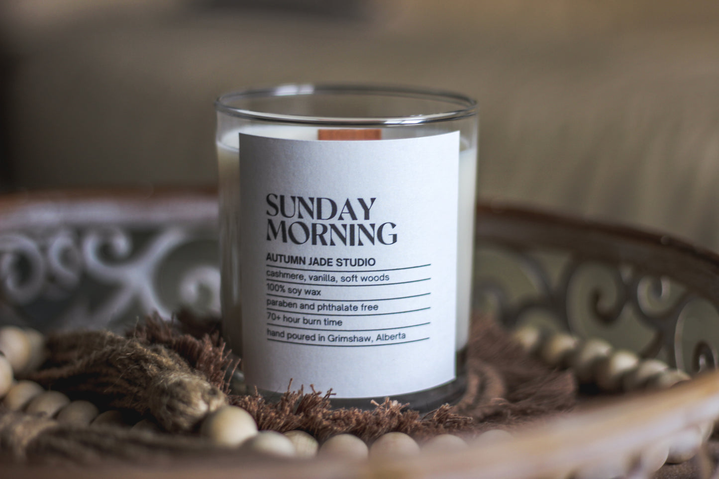 Sunday Morning // Wood Wick Candle // PREORDER