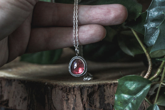 Pink Tourmaline Necklace