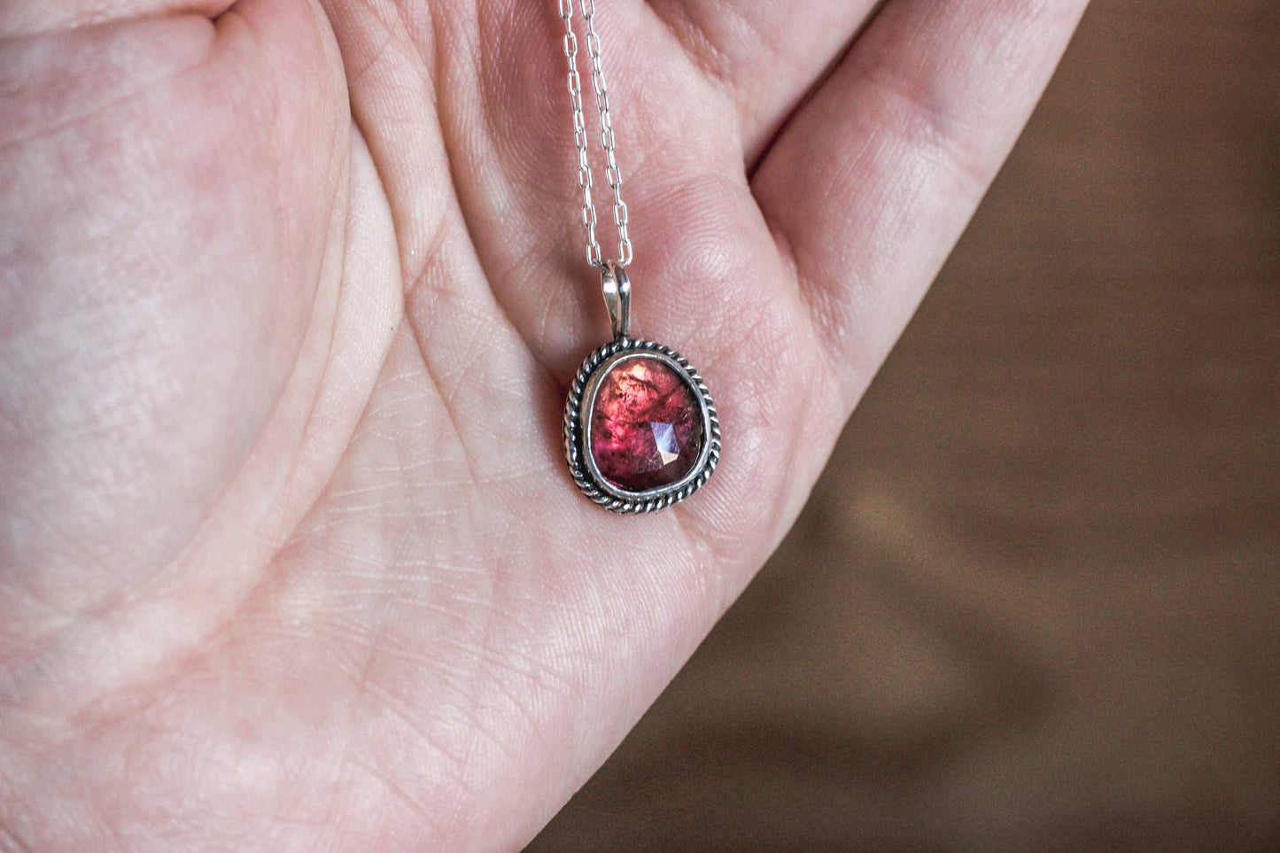 Pink Tourmaline Necklace